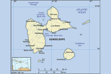 Chuyển phát nhanh quốc tế đi Guadeloupe