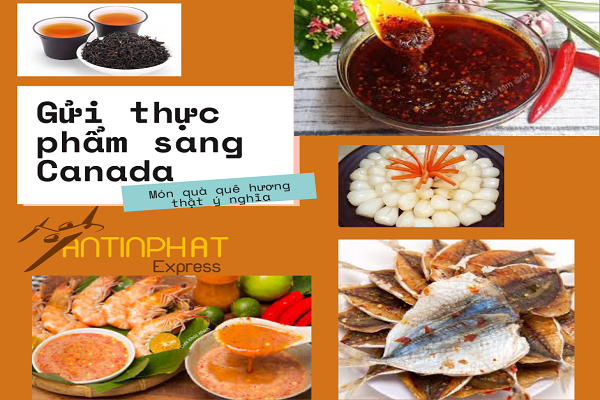 Gửi thực phẩm đi canada giá rẻ