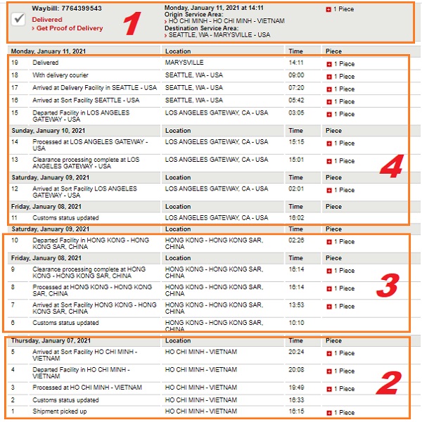 tracking number dhl express