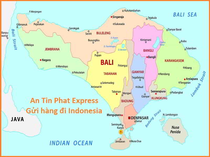 Bản đồ đất nước indonesia