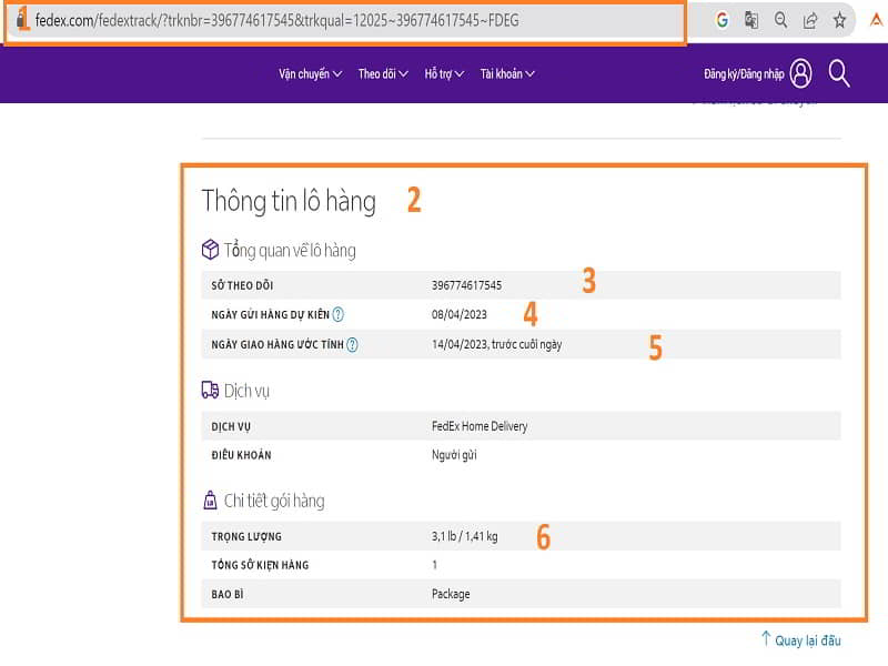 Hướng dẫn tracking chi tiết khi gửi hàng đi Mỹ Úc Canada